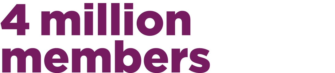 4 million members