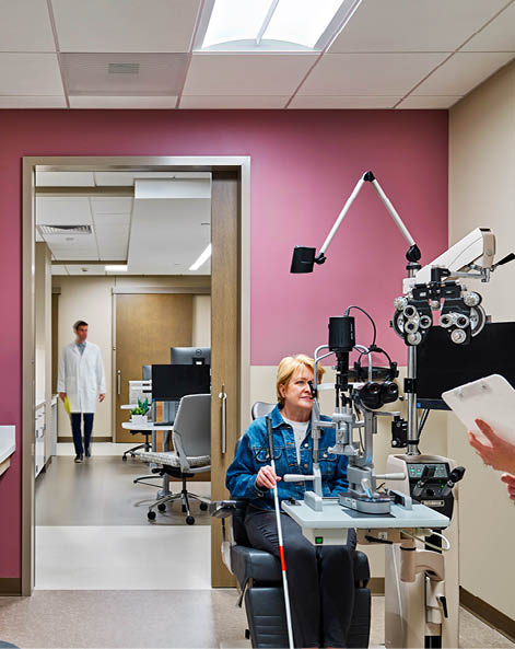 UPMC Mercy Pavilion; 1622 Locust St, Pittsburgh, PA 15219; (412) 232-8111; https://www.upmc.com/locations/hospitals/mercy/about/mercy-pavilion; UPMC Vision Institute; UPMC Rehabilitation Institute; location; Hospital; architectural; Pittsburgh; interior; indoor; inside; HOK Architects; Hospital, architectural,  location,  HOK Architects,  Mercy Pavilion,  Rehabilitation Institute,  Vision Institute,  interior