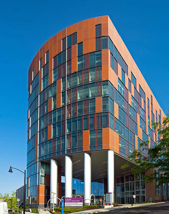 Hospital, Pittsburgh,  UPMC,  architectural,  location,  exterior,  Mercy Pavilion,  Rehabilitation Institute,  The Lunar Portal by Shervone Neckles,  Vision Institute,  art,  entrance,  light art,  sign,  signage The Lunar Portal by Shervone Neckles; UPMC Mercy Pavilion; 1622 Locust St, Pittsburgh, PA 15219; (412) 232-8111; https://www.upmc.com/locations/hospitals/mercy/about/mercy-pavilion; UPMC Vision Institute; UPMC Rehabilitation Institute; location; Hospital; architectural; Pittsburgh; artwork; creative; art installation; exterior; outdoor; outside; LED; light art; moon phases; signage; sign; entrance;